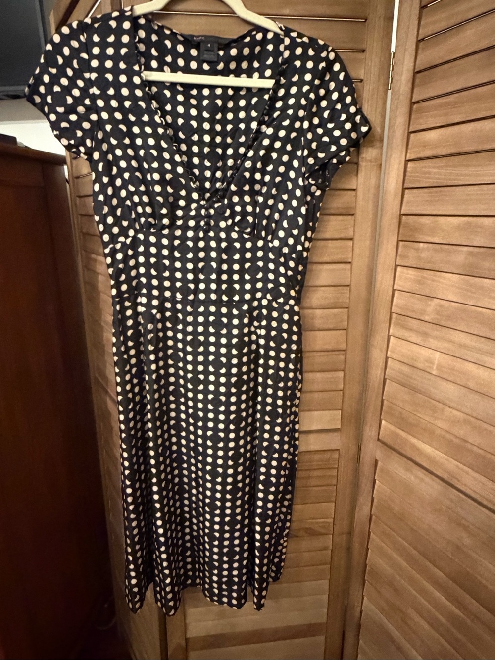 Marc Jacobs Black and White Polka Dot Fit-and-Flare Dress